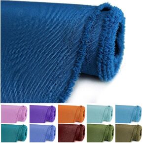 Waterproof Canvas Upholstery Fabric by The Yard 58" Wide 600 Denier Water Resistant Oxford Polyester Material Outdoor Fabric for DIY Sewing Chair Cushion Awning Bag, Ocean Blue