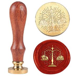 1pc Raven Branches Wax Seal Stamps Crow Sealing Wax Stamps Gift for Christmas Vintage Wax Seal Stamps 30mm Removable Brass Head Stamp with Wooden Handle for Envelope Invitation Decoration