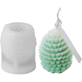 Christmas Pine Cone Candle Molds 3D Pinecone Silicone Candle Mold Resin Soap Wax Epoxy Resin Casting Polymer Clay Fondant Chocolate Cake Ornament Mold Xmas Home Decor (1)