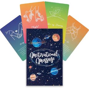 TIEFOSSI Motivational 52 Self Care Message Cards - Affirmations for Overcoming Challenges - Meditation and Therapy - Daily Gifts for Woman Men Students Teens