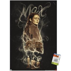 Trends International Netflix Stranger Things: Season 4 - Max Wall Poster, 22.375" x 34", Premium Poster & Push Pin Bundle