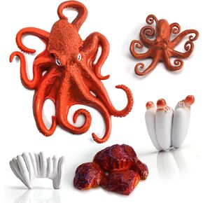 LC JoyCre Hermit Crab Toys Plastic Crab Figurine 5 Inch Sea Creatures Toys for Kids Crab Decor for Collection Realistic Sea Life Animals Figure Model in Kuwait