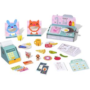 Sago Mini Pet Café Activity Box with Pretend Play Kitchen Toys, a Collectible Toy Figure, Kids Toys for Boys & Girls Ages 3 and up