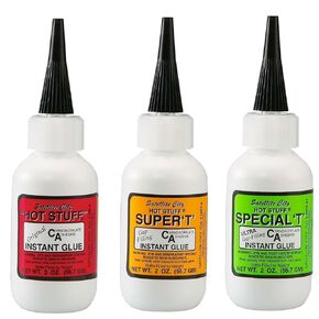 Satellite City CA Glue Set of 3 - (1) Original Thin, (1) Super T Medium, (1) Special T Thick - 2 oz Bottles