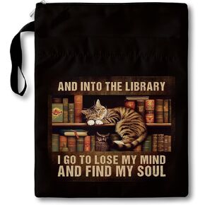 Cat Book Sleeve with Zipper, Kitten Book Covers for Paperbacks with Pocket, Book Pouch Gifts for Book Lover Cat Lover Readers Librarian, Bookish Idea for Bookmate, Washable Book Sleeve Protector -13