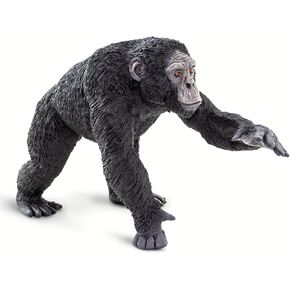 Safari Ltd. Chimpanzee Figurine - Lifelike 4" Primate Figure - Educational Toy for Boys, Girls, and Kids Ages 1+