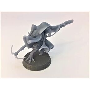 Kenku - Ravenfolk RPG - Dungeons and Dragons - DND - Pathfinder - Diorama - Figurine Miniature (Gray/Unpainted) (Ranger (Prime))