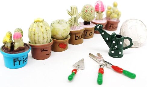 مجموعة أدوات حديقة بيت الدمى المصغرة 16 قطعة من كايواي، حديقة بيت الدمى المصغرة، مجرفة الحديقة، مكنسة لأدوات حديقة منزل الجنية المصغرة in Kuwait