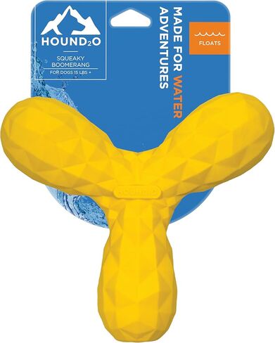 ألعاب Hound2O للكلاب - لعبة بوميرانج ذات صوت صرير، باللون الأخضر - لعبة قوية وجذابة وتفاعلية لجميع السلالات - مضغ، مطاردة، وجلب - مواد متينة غير سامة تطفو - سهلة التنظيف للعب في الهواء الطلق in Saudi Arabia