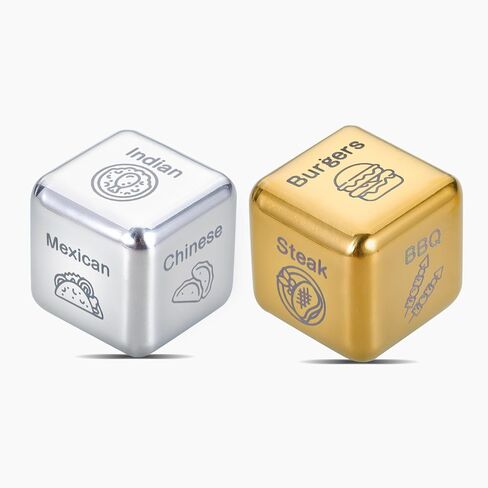 Food Dice, Food Decider Dice, Exchange Dice, Stocking Stuffers for Wife, Wife Stocking Stuffers, Stocking Stuffers, Christmas Stocking Stuffers, Anniversary for Men Women Him Her Funny Gifts in Saudi Arabia