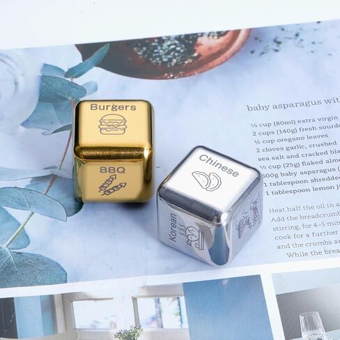 Food Dice, Food Decider Dice, Exchange Dice, Stocking Stuffers for Wife, Wife Stocking Stuffers, Stocking Stuffers, Christmas Stocking Stuffers, Anniversary for Men Women Him Her Funny Gifts in Kuwait