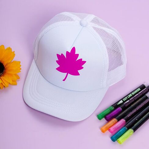 Yookat 6 Pieces Kids White Baseball Cap Hat DIY Baseball Hat Polyester Medium for Casual and Sports in Saudi Arabia