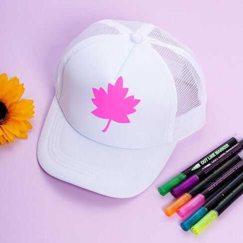 Yookat 6 Pieces Kids White Baseball Cap Hat DIY Baseball Hat Polyester Medium for Casual and Sports in Saudi Arabia