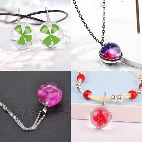 3PCS Small Sphere Silicone Resin Molds, TuNan Ball Epoxy Resin Casting Mould for Necklace Pendant Earring Jewelry Making DIY Art Craft in Kuwait