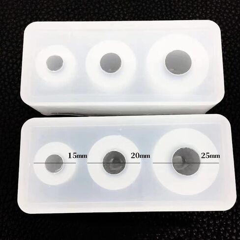 3PCS Small Sphere Silicone Resin Molds, TuNan Ball Epoxy Resin Casting Mould for Necklace Pendant Earring Jewelry Making DIY Art Craft in Kuwait