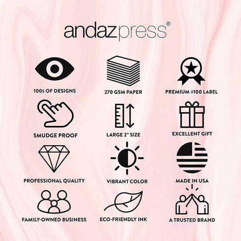 Andaz Press 2 Inch Round Valentine Flower Stickers, Large Pink Happy Valentines Day Stickers, Valentine Stickers, Happy Valentine's Day Labels, 40 Pack Valentines Day Stickers for Kids in Kuwait