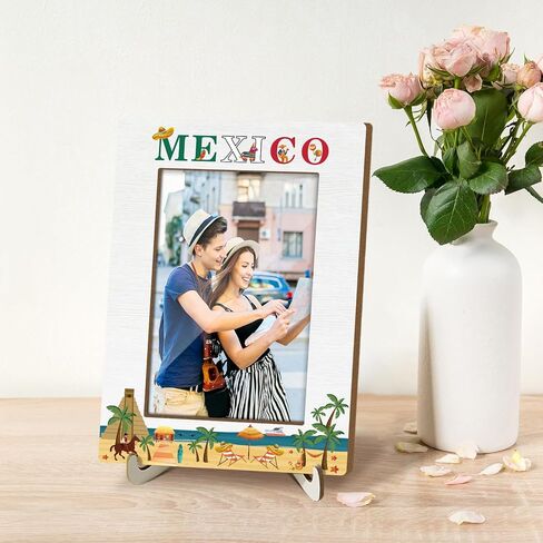 Baptism Gifts Picture Frames for Girl, Floral Photo Frames Wood Photo Frames Christening Gifts for Girls Religious Gifts for Daughter, Tabletop Display 4x6 Photo Home Living Room Decorations -012 in Saudi Arabia
