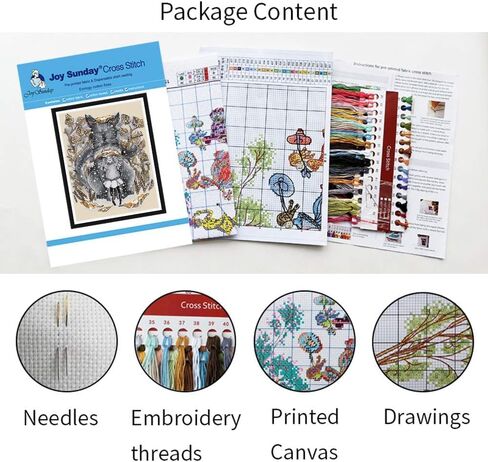 Happy Forever Cross Stitch Kits 11CT Stamped Patterns for Kids and Adults, DIY Preprinted Embroidery kit for Beginner, Exotic Scenery, Size 7''x17'' (F593 The Golden Gate) in Kuwait