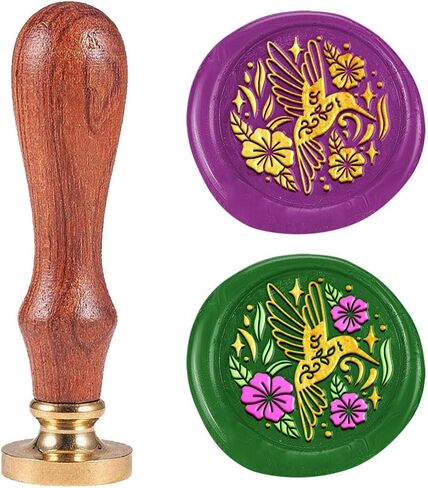 Magic Book Wax Seal Stamp Removable 1" Brass Sealing Wax Stamp Head with Wooden Handle Vintage Embossed Stamp for Envelope Greeting Card Letter Wedding Invitations Wine Gift Wrapping Decor in Saudi Arabia