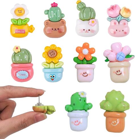 30 PCS Cute Push Pins, Plants Succulent Push Pins, Decorative Push Pins for Bulletin Board, Photo Wall, Whiteboard, Cork Board, Map,Office or Home (Multiple Styles) in Saudi Arabia