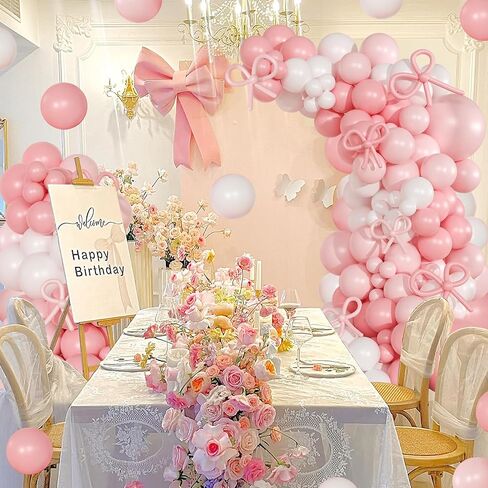Pink Balloon Arch Kit, 145Pcs Baby Shower Birthday Decor in Saudi Arabia