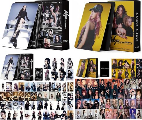 2Packs/110Pcs Lomo card set For Aespa- 5th Mini Album Greeting card (Whiplash) Photocard Merch for Fans Collection in Saudi Arabia
