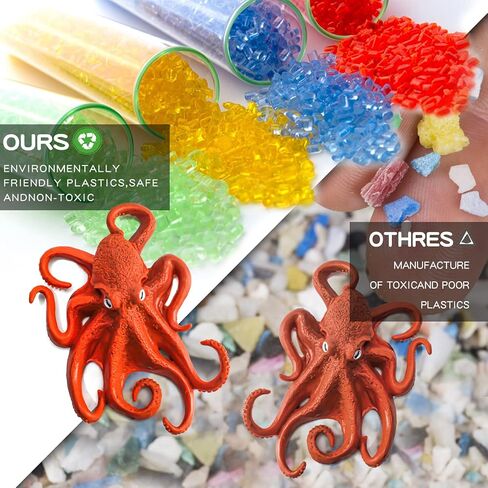 LC JoyCre Hermit Crab Toys Plastic Crab Figurine 5 Inch Sea Creatures Toys for Kids Crab Decor for Collection Realistic Sea Life Animals Figure Model in Kuwait