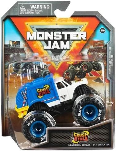 Monster Jam 2023 Spin Master 1:64 Diecast Truck Series 31 Trucks On Duty Crush Cycle in Saudi Arabia