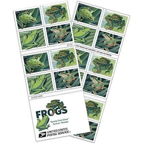 Frogs Forever Postage Stamps US First Class Postage Book of 20