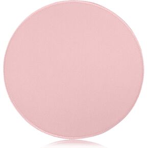 Pink Mouse Pad for Office Computer Laptop PC, Round Mousepad Designed for Mouse with Precision & Responsive Surface, Non-Slip Rubber Base and Stitched Edges, Medium/Pink