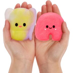 Fluffie Stuffiez Bunny & Rainbow Minis Collectible Feature Plush, Surprise Reveal Unboxing Soft and Squishy Tactile Play Fidget DIY