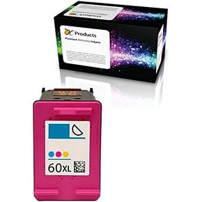 Refilled Ink Cartridge Replacement for HP 60XL Color for Envy 120 114 Deskjet F4480 F4210 D1660 F4400 Printers (1 Color)