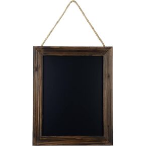 SANY DAYO HOME Rustic Wall Hanging Magnetic Chalkboard Signs 14 x 11 inches Distressed Wood Framed Display Board for Kitchen, Wedding Party, Pantry, Office, Classroom (White)