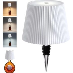 Wine Bottle Light, Bar Lights for Home Bar, Wireless Bottle Lights 3 Color Stepless Dimming, Cordless Table Lamp is A get Well Gifts for Women