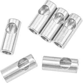 6Pack Vgoohobby 3.175mm (1/8 inch) to 5mm Shaft Adapter Pinion Reducer Sleeve Motor Axle Change-Over for RC Car Boat 3650 540 550 Pinion Gears