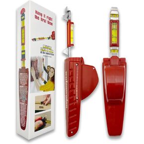 Picture Hanging Tool with Level, All-in-One Picture Hanging Level, Portable Picture Hanging Kit, Picture Hanger Level for Hanging Pictures, Mirrors, TVs, and Shelves