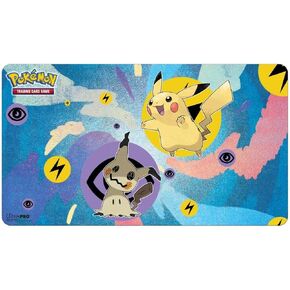 Ultra PRO - Pokémon Pikachu & Mimikyu Card Playmat - Protect Your Collectible Cards During Gameplay from Scuffs & Scratches, Perfect Use as Mouse Pad, Desk Pad, Desk Mat