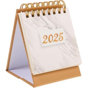 NUOBESTY Desk Calendar, 2024-2025 Desktop Calendar 18 Months Standing Flip Calendar Small Calendar Planner Mini Calendar for Office Home (Jul 2024-Dec 2025)