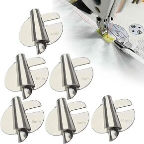 TOOLSAGE Sewing Rolled Hemmer Foot 3-10mm Universal Rolled Hem Presser Foot Home Industrial Sewing Machine Hem Foot 8PCS/Set