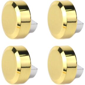 4 Sets Mirror Clip Round Glass Clamps Clips Mirrors Holder Supporting Sheet Hanging Glass Clips for Dresser Bathroom Walls Fixed Home Hardware Accessories 0.75" (Black)