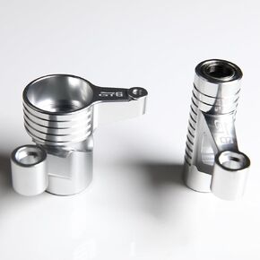 CNC Aluminum Steering Bell Crank System Set for 1/5 RC Car LOSI 5ive T 2.0 Upgrade Part (Titanium)