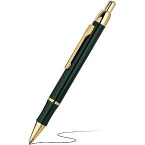 BEILUNER Luxury Gel Pen with 24K Gold Electroplating Finish, Green Piano Lacquer, Luxury Grade Craftsmanship, Best Gel Pen Gift Set for Men and Women