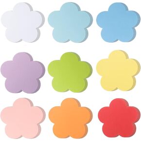 72 Pieces Large Flower Cutouts Paper Flowers 6 Inch Assorted Color Spring Flower Cut Outs Classroom Decoration Cut-Outs Flower Paper Shape for DIY Kids Craft Projects Spring Summer Theme School Party