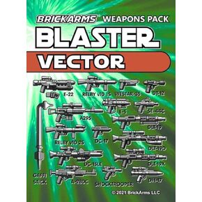 BrickArms Blaster Vector Weapons & Blaster Pack for Minifigures Star