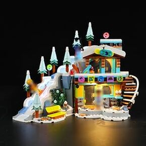LED Lighting Kit for Lego Friends Holiday Ski Slope and Café 41756, LED Light Compatible with Lego 41756 Building Block Models (Not Include Lego Set)