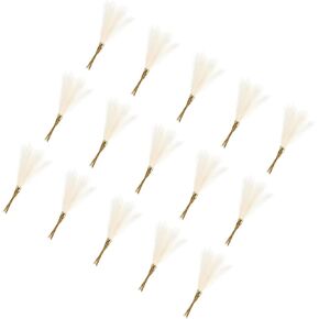 Pampas Artificial Grass - 20 Pack Fake Faux Pampas Grass Fits for Wedding Decorate DIY Crafts - Polyester Artificial Grass - (21", Grass Green)