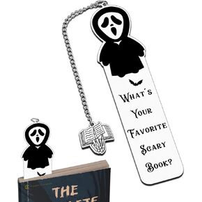 Christmas Bookmarks for Women Book Marks for Reading Women Dark Romance Bookmarks Spooky Basket Stuffers for Women Scary Book Lover Gifts Horror Bookmark Boo Basket Stuffers