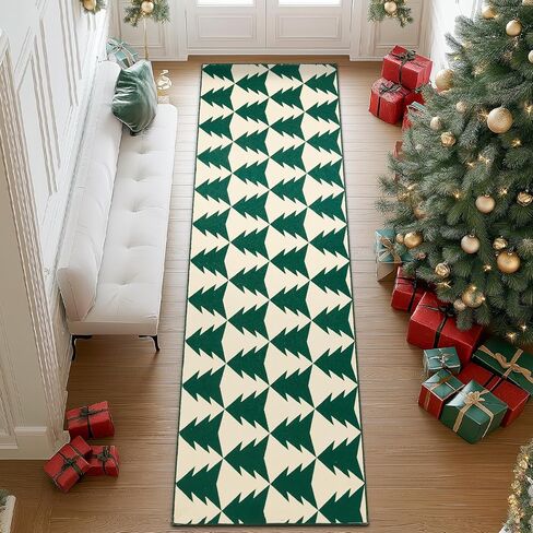 COLLACT Christmas Area Rug 2x3 Entryway Burgundy Red Rug Moroccan Doormat Washable Rug Non Slip Xmas Modern Christmas Bathroom Rugs Thin Carpet Holiday Decor Geometric Accent Rug for Kitchen Bedroom in Saudi Arabia