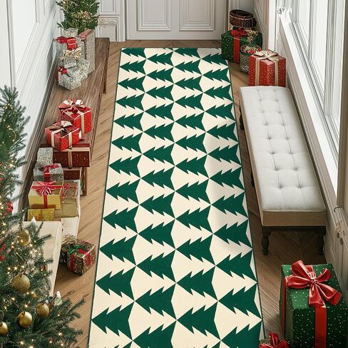 COLLACT Christmas Area Rug 2x3 Entryway Burgundy Red Rug Moroccan Doormat Washable Rug Non Slip Xmas Modern Christmas Bathroom Rugs Thin Carpet Holiday Decor Geometric Accent Rug for Kitchen Bedroom in Saudi Arabia