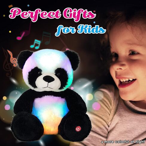 Cuteoy Musical Plush Unicorn Stuffed Animal Glowing LED Light-up Nightlight Toys Singing Lullabies Birthday Christmas Plushies Gifts for Kids Boys Girls,13" in Saudi Arabia